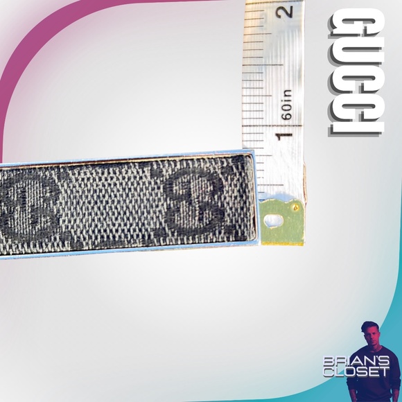 GUCCI Pre-Owned Silver & Black Canvas Monogram Keychain - Picture 12 of 15